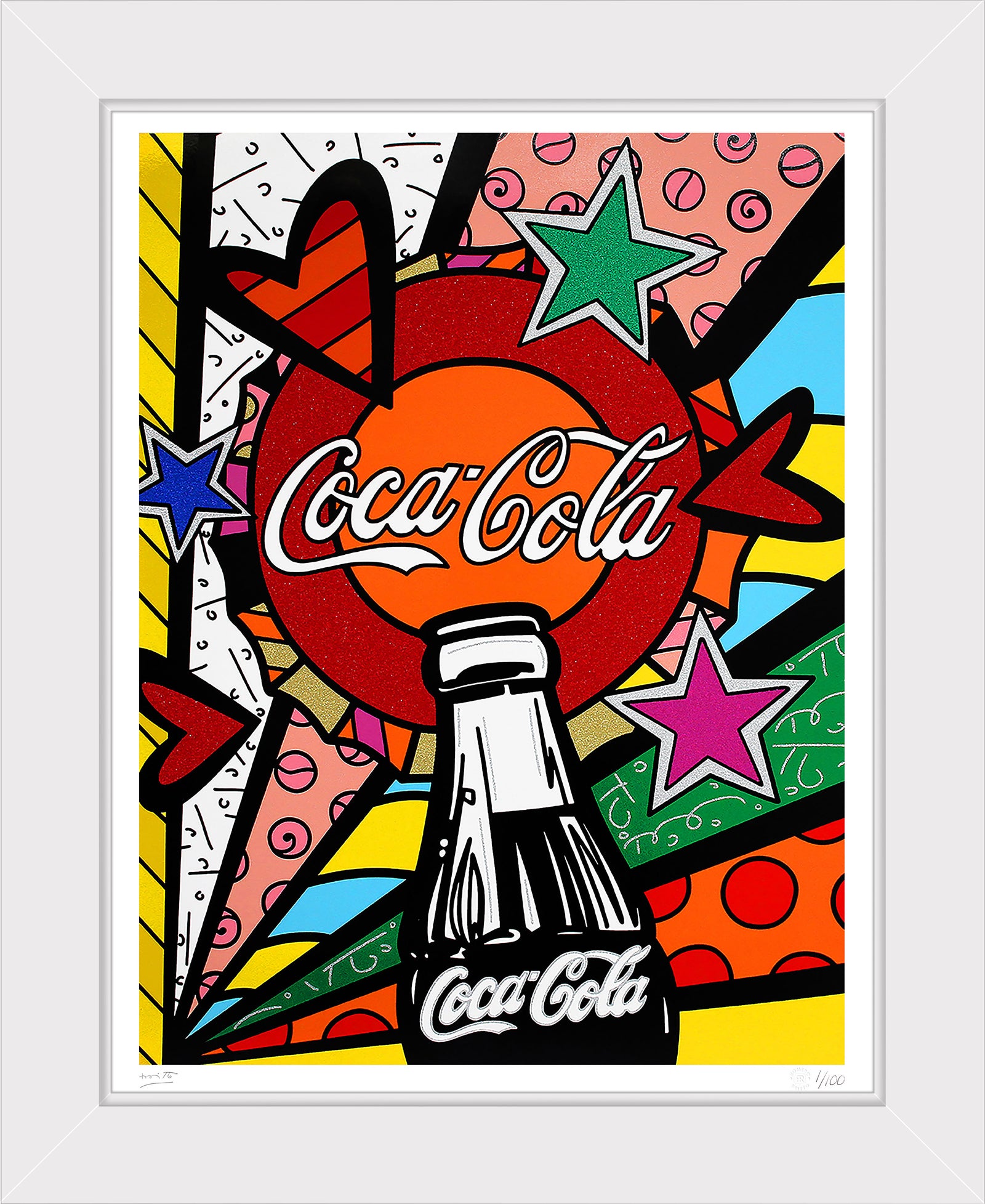 modern pop art cocacola sunshine serigraph vibrant home decor