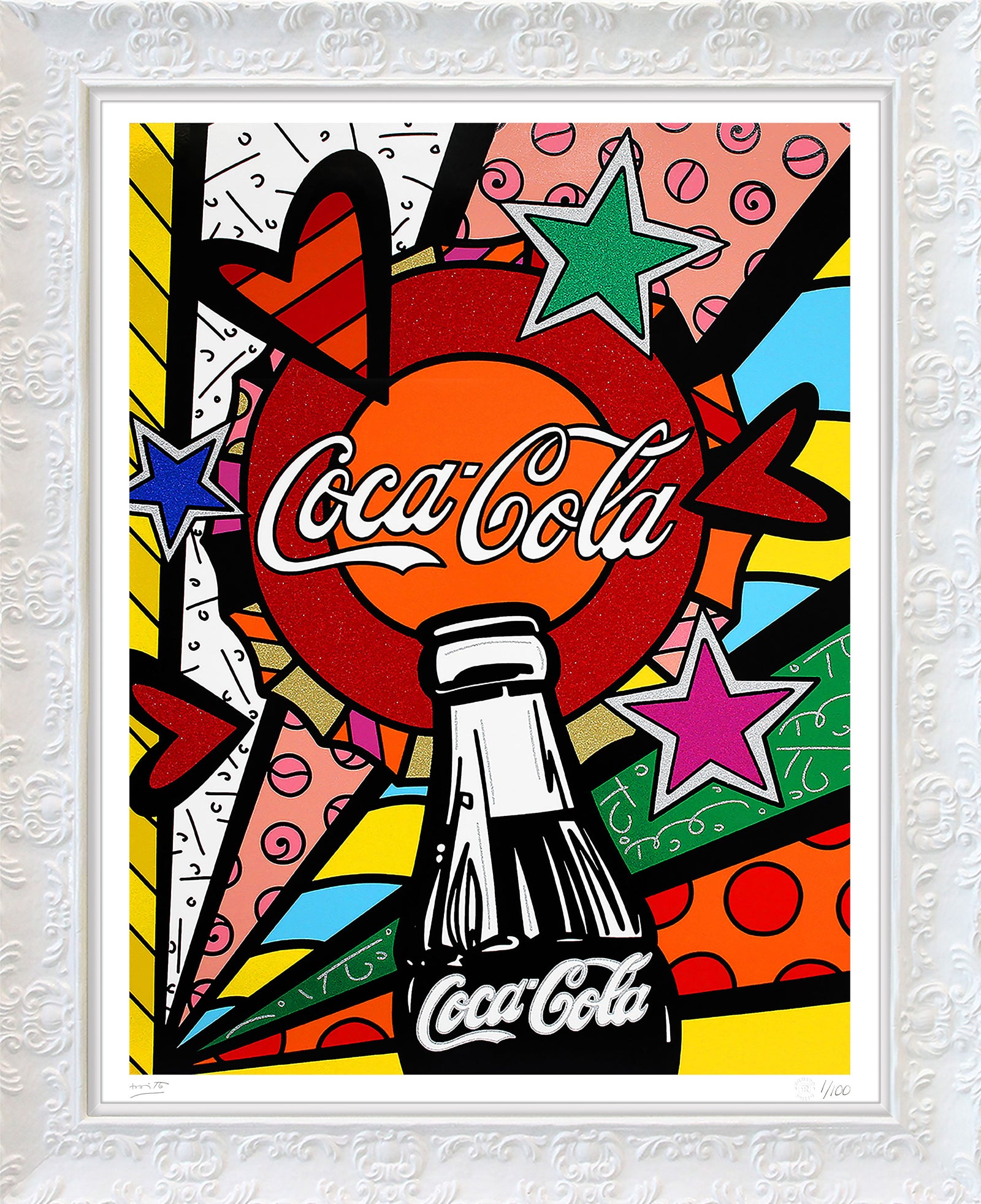 cocacola sunshine serigraph colorful decorative collectible gift idea