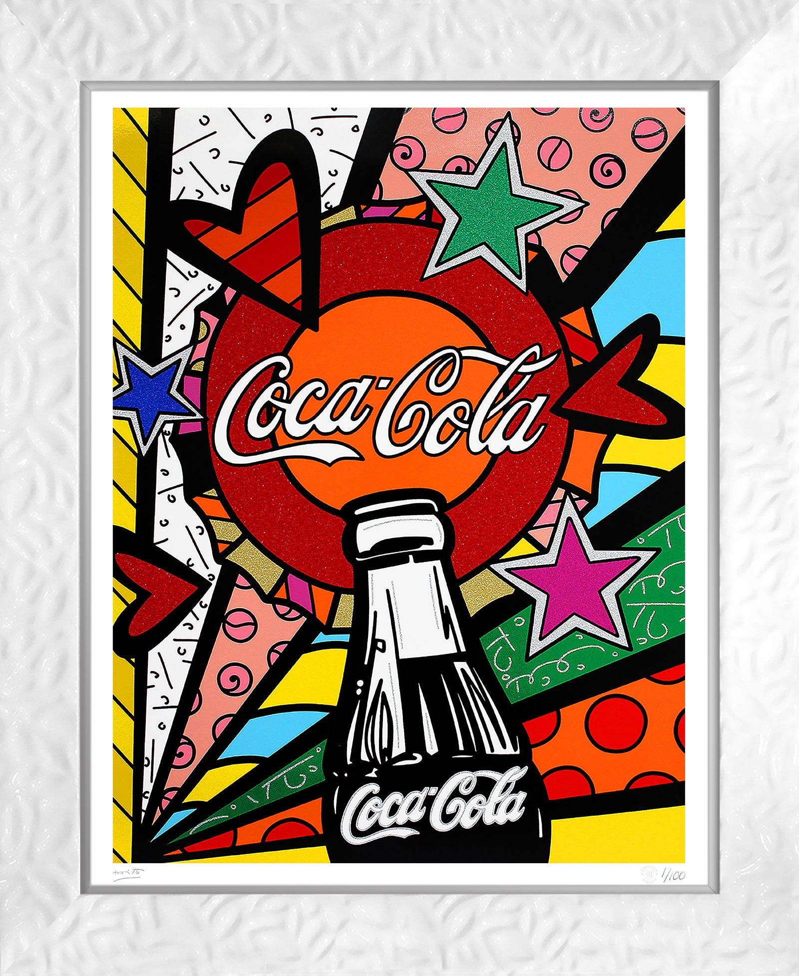 modern pop art cocacola sunshine serigraph vibrant home decor