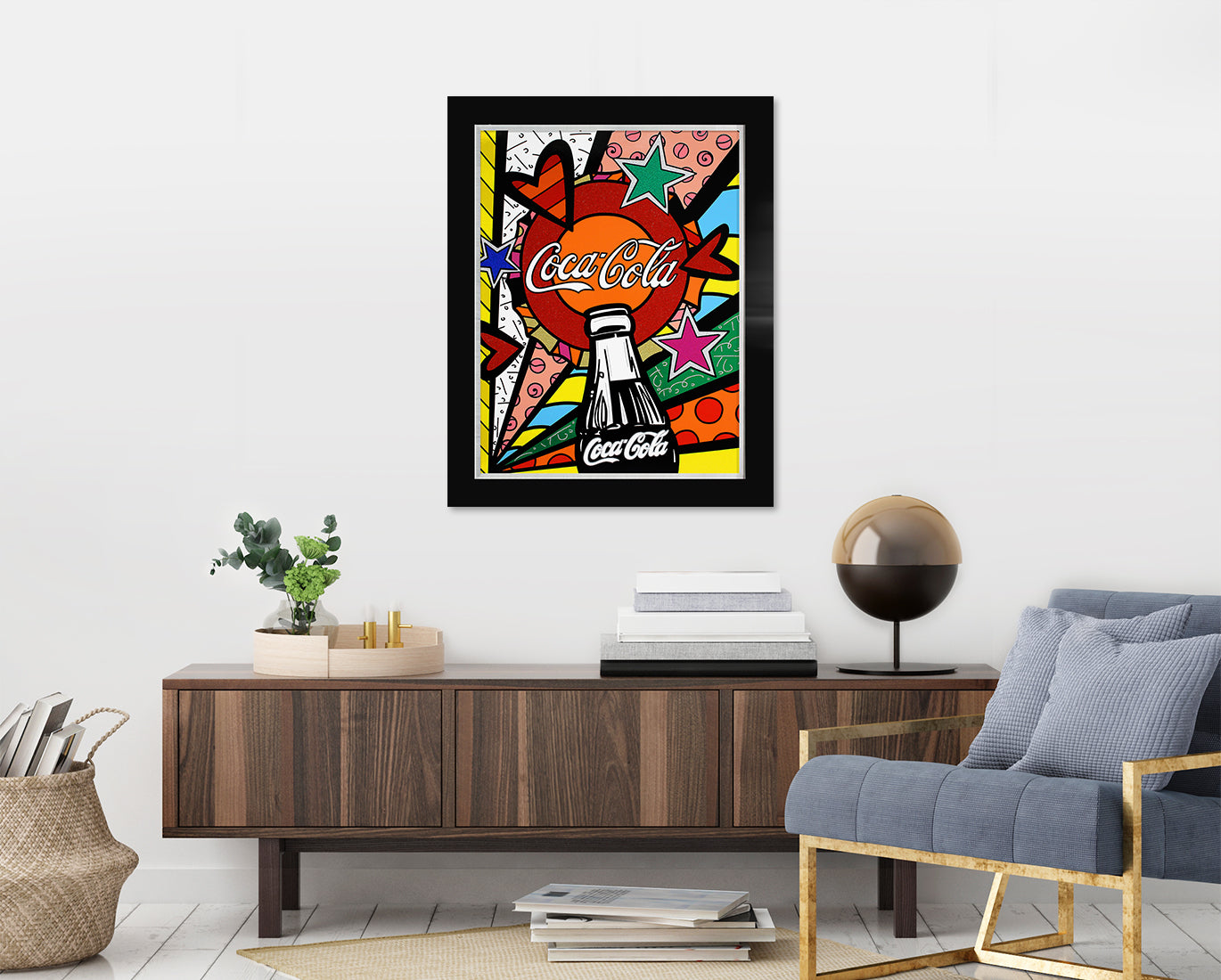 cocacola sunshine serigraph artistic colorful design collectible