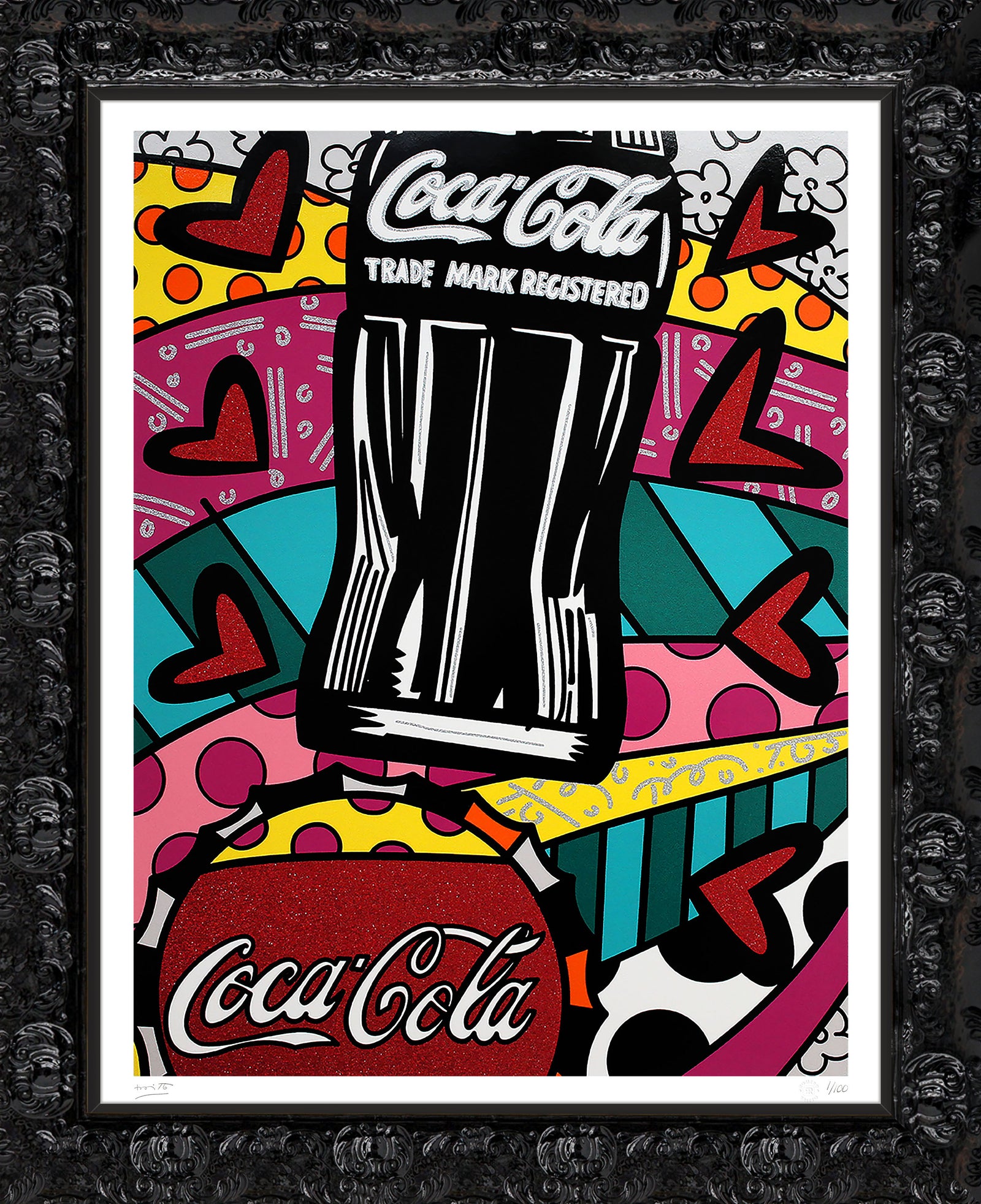 modern pop art cocacola celebration serigraph vibrant home decor