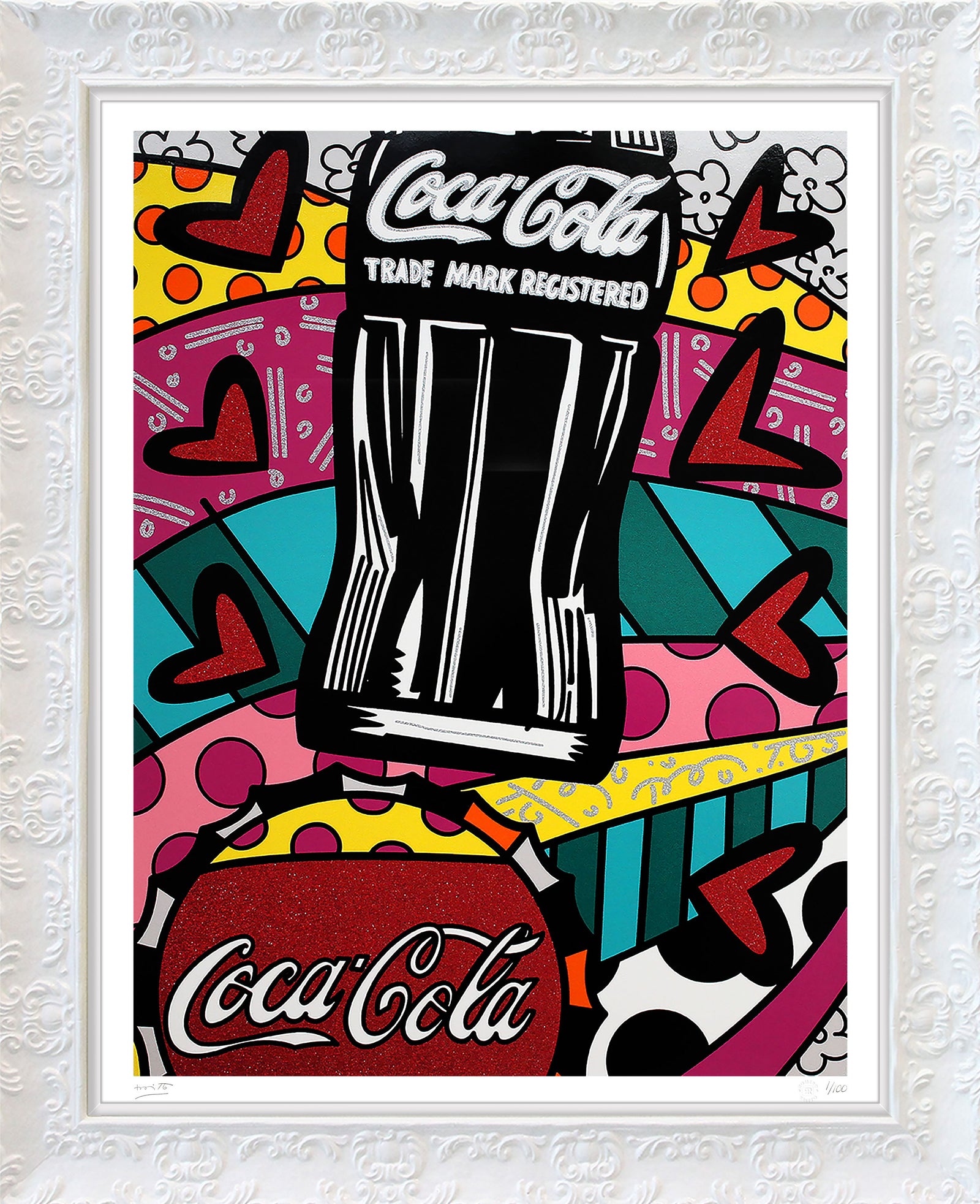cocacola celebration serigraph colorful decorative collectible gift idea