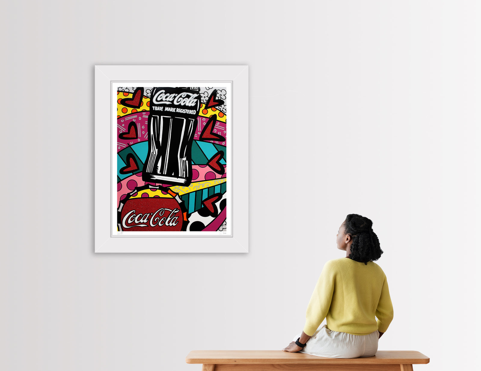 modern pop art cocacola celebration serigraph vibrant home decor