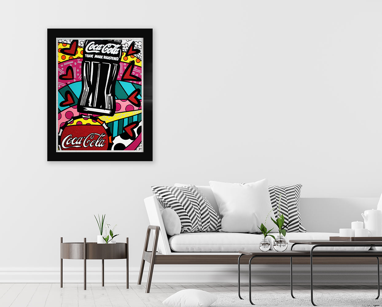 cocacola celebration serigraph colorful decorative collectible gift idea
