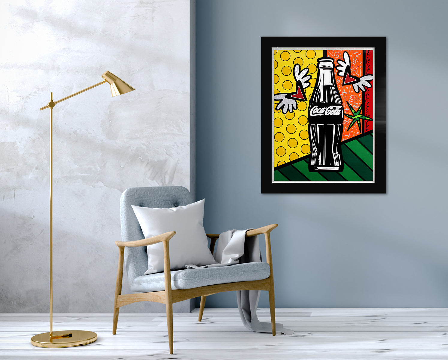 cocacola happiness serigraph colorful decorative collectible gift idea