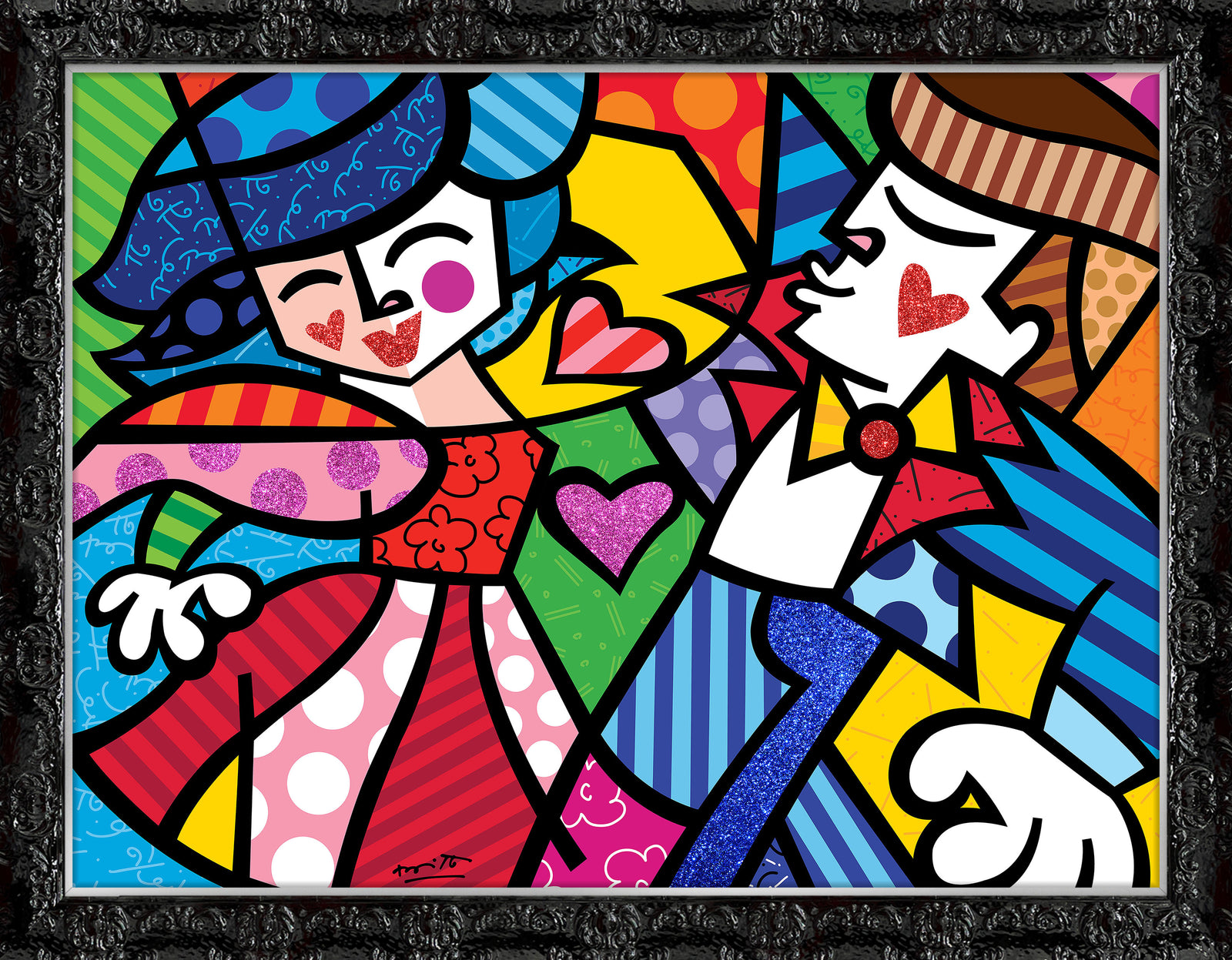 modern pop art letss dance limited edition print vibrant home decor