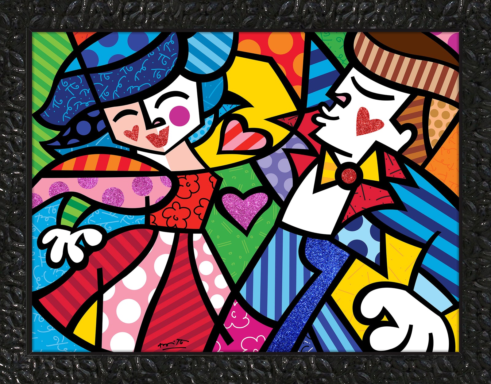modern pop art letss dance limited edition print vibrant home decor