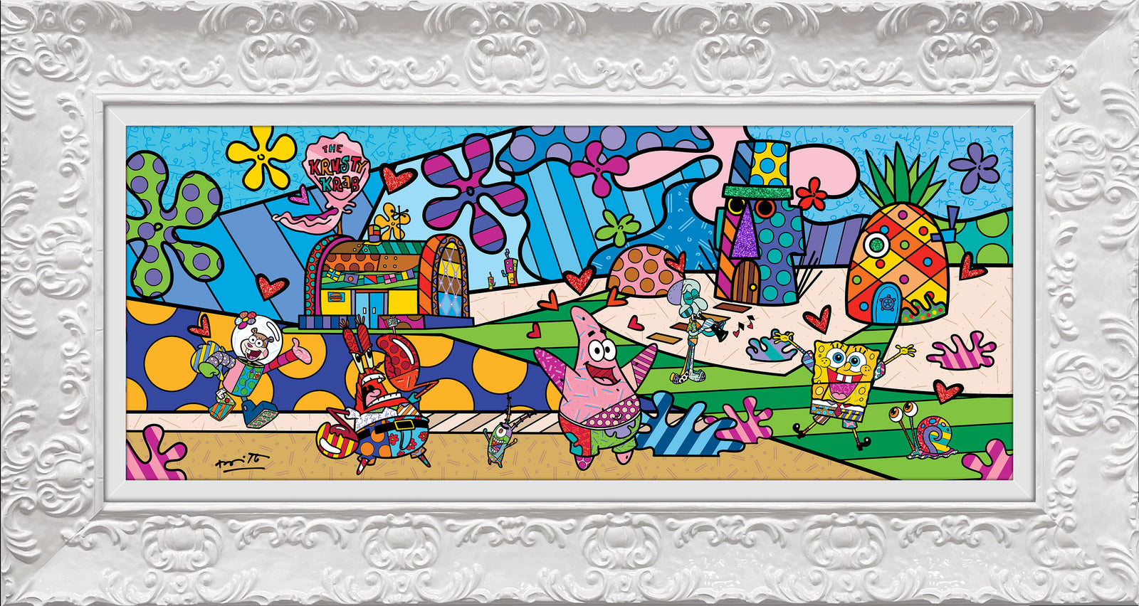 my ocean spongebob by britto artistic colorful design collectible