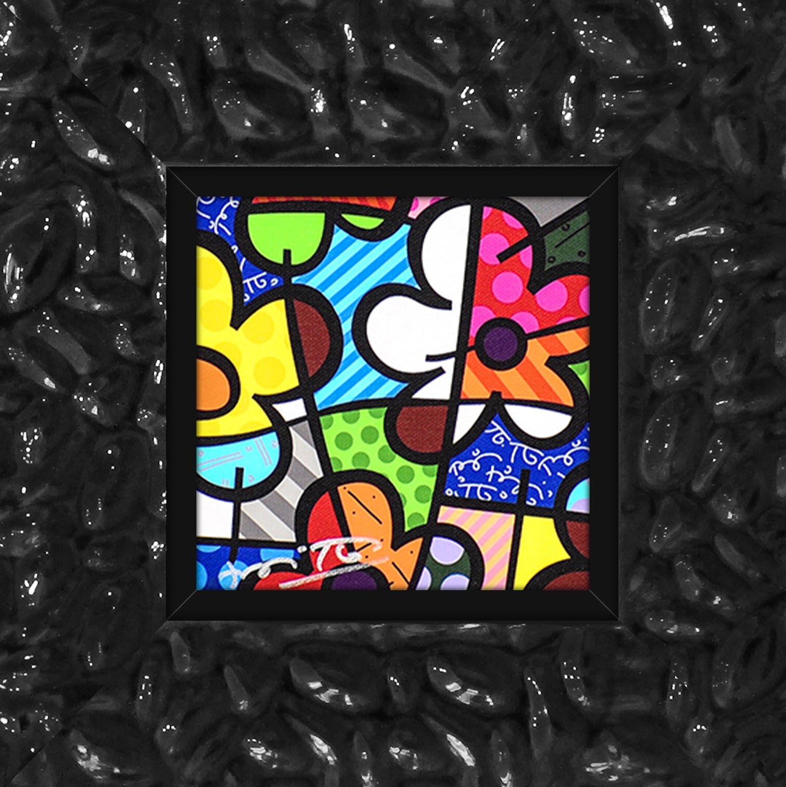 modern pop art botanical flowers limited edition print vibrant home decor