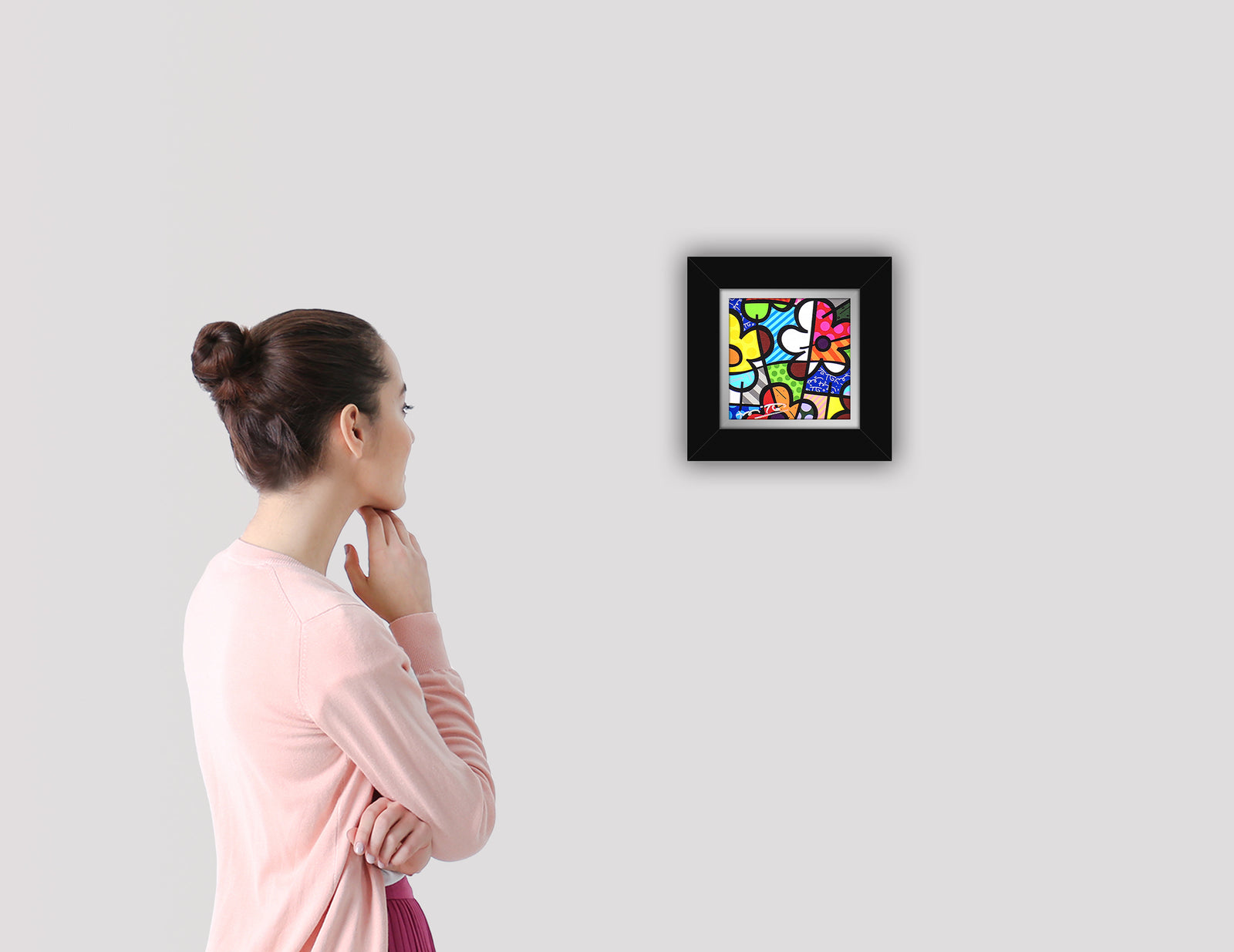 modern pop art botanical flowers limited edition print vibrant home decor