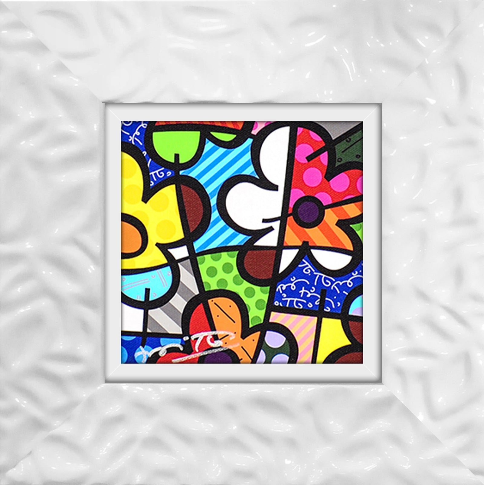 modern pop art botanical flowers limited edition print vibrant home decor