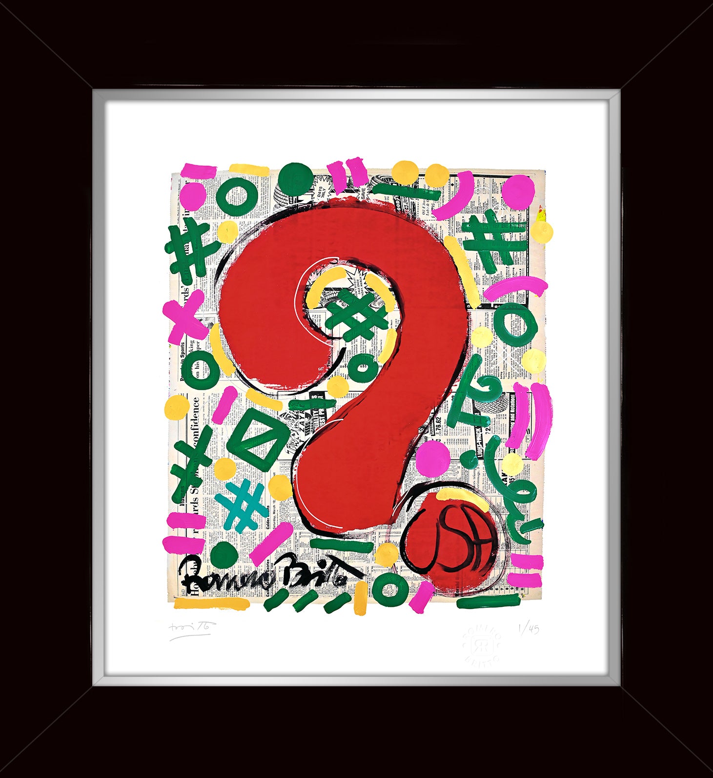 Romero Britto why limited edition print contemporary pop art piece
