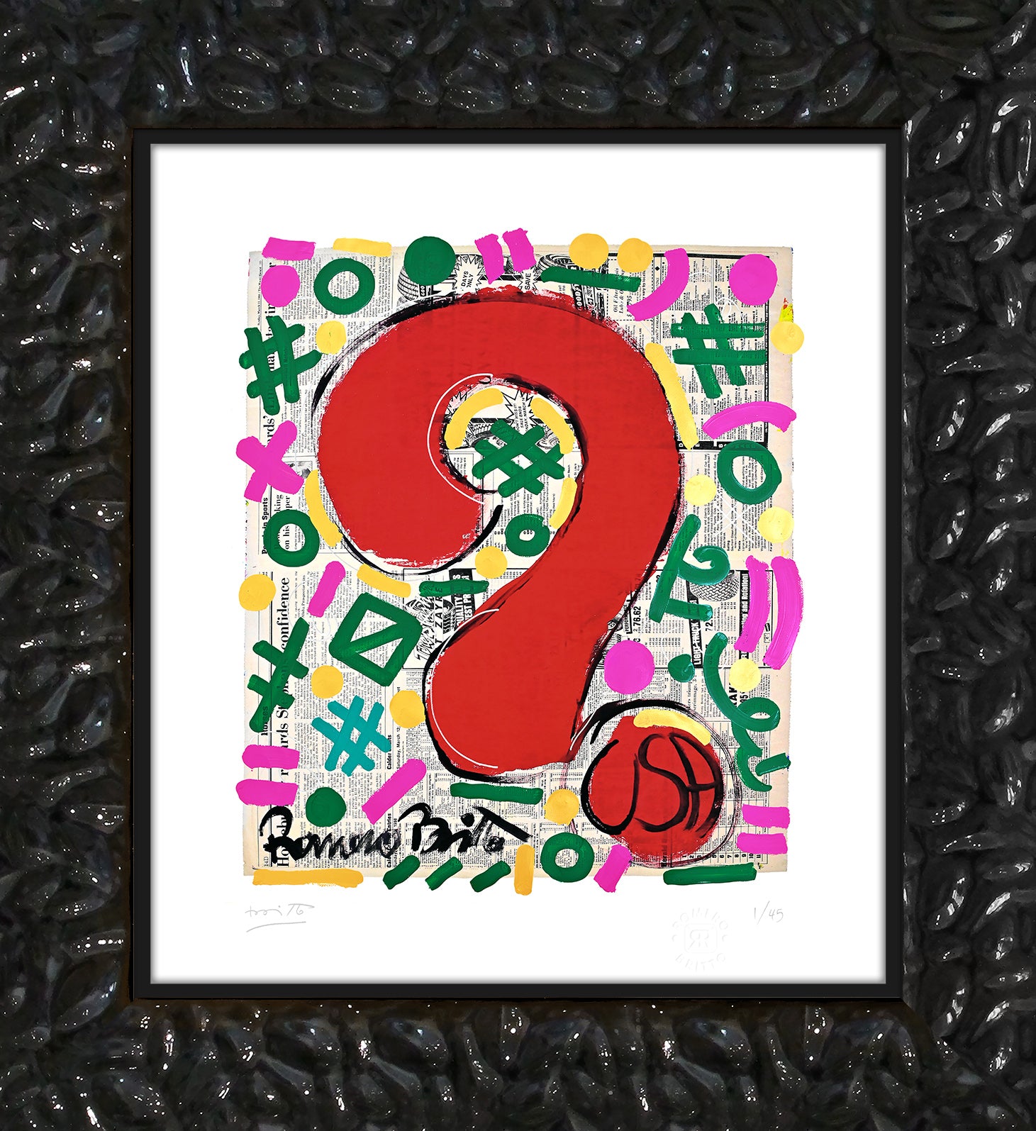 modern pop art why limited edition print vibrant home decor