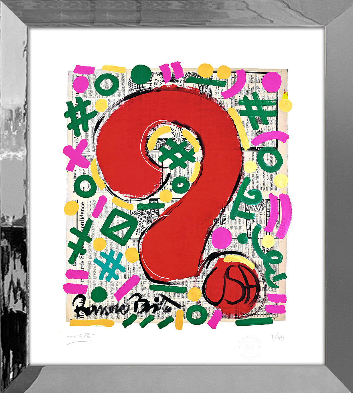 Romero Britto why limited edition print contemporary pop art piece