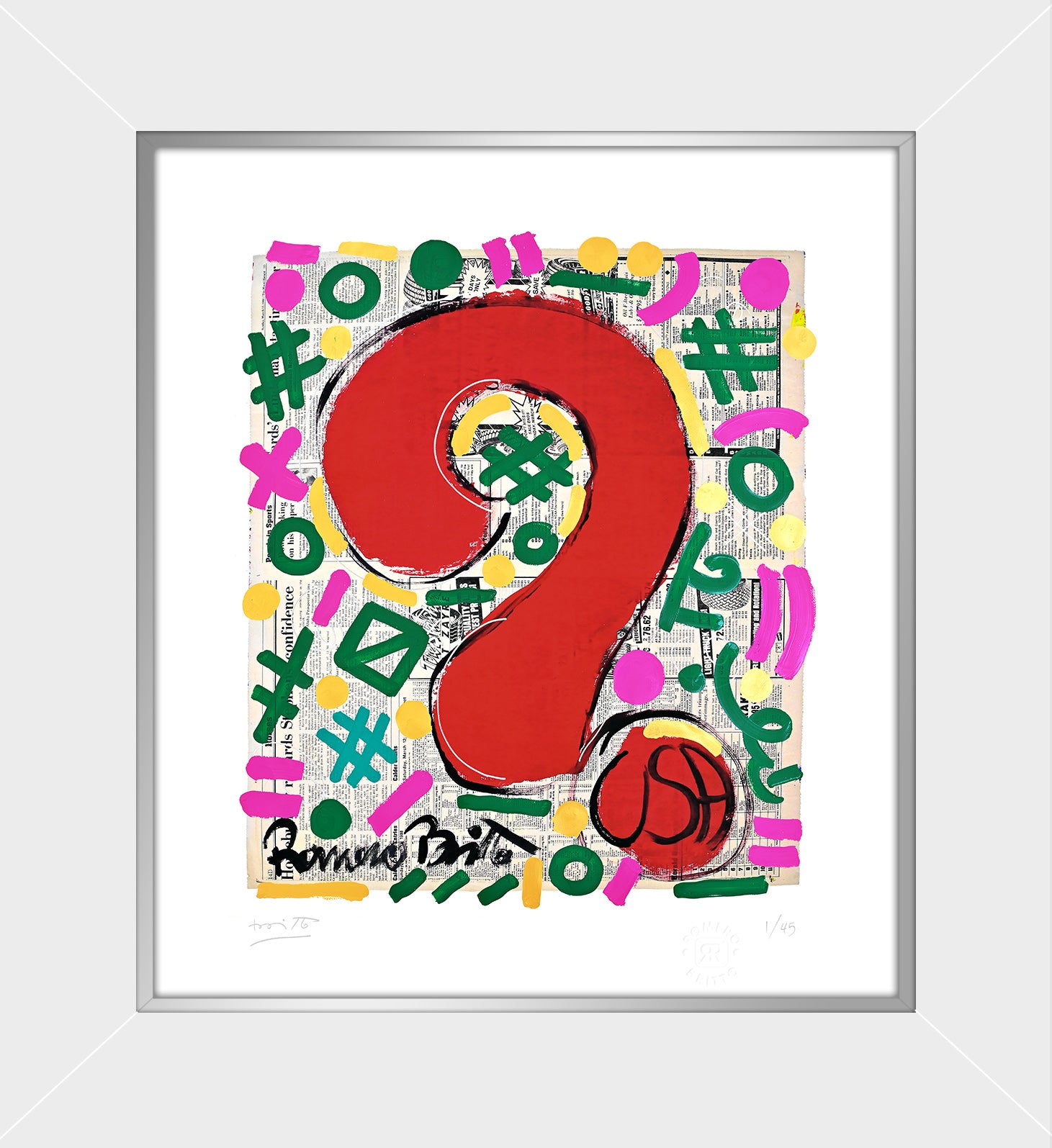 modern pop art why limited edition print vibrant home decor