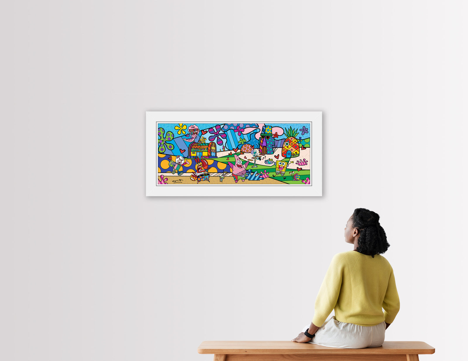 modern pop art bikini bottom sponebob by britto vibrant home decor
