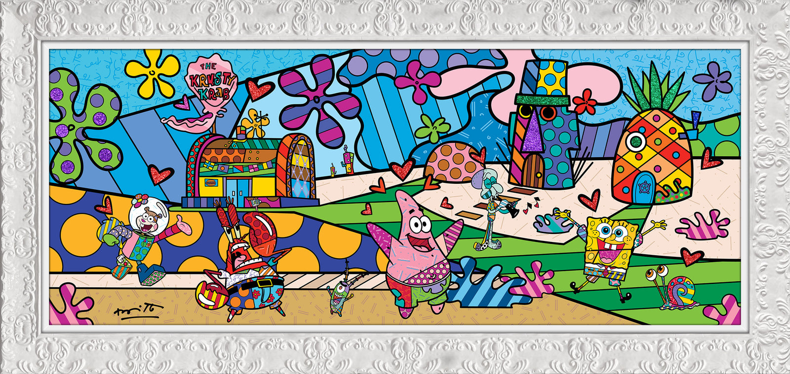 bikini bottom sponebob by britto artistic colorful design collectible
