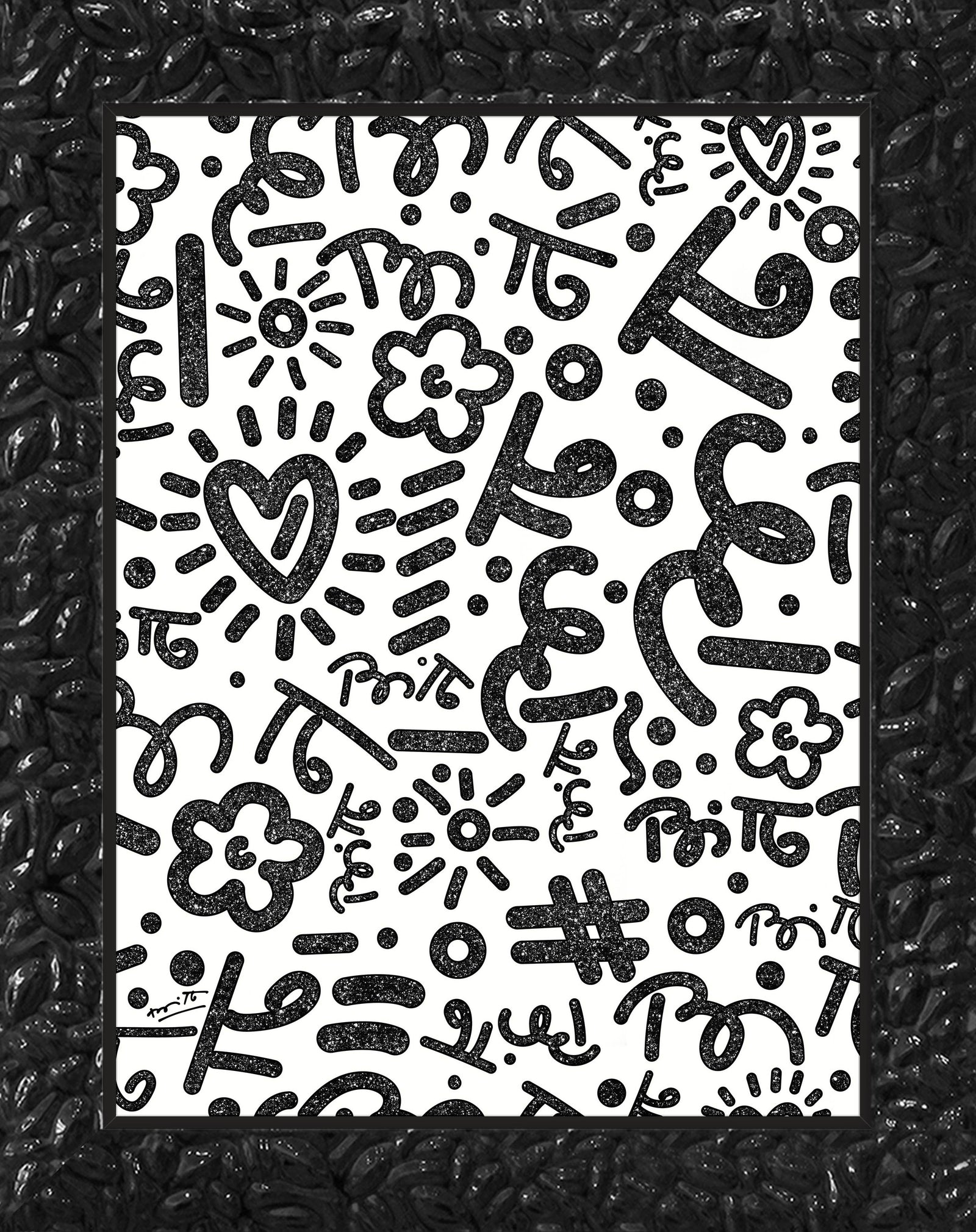 black graffiti limited edition print artistic colorful design collectible