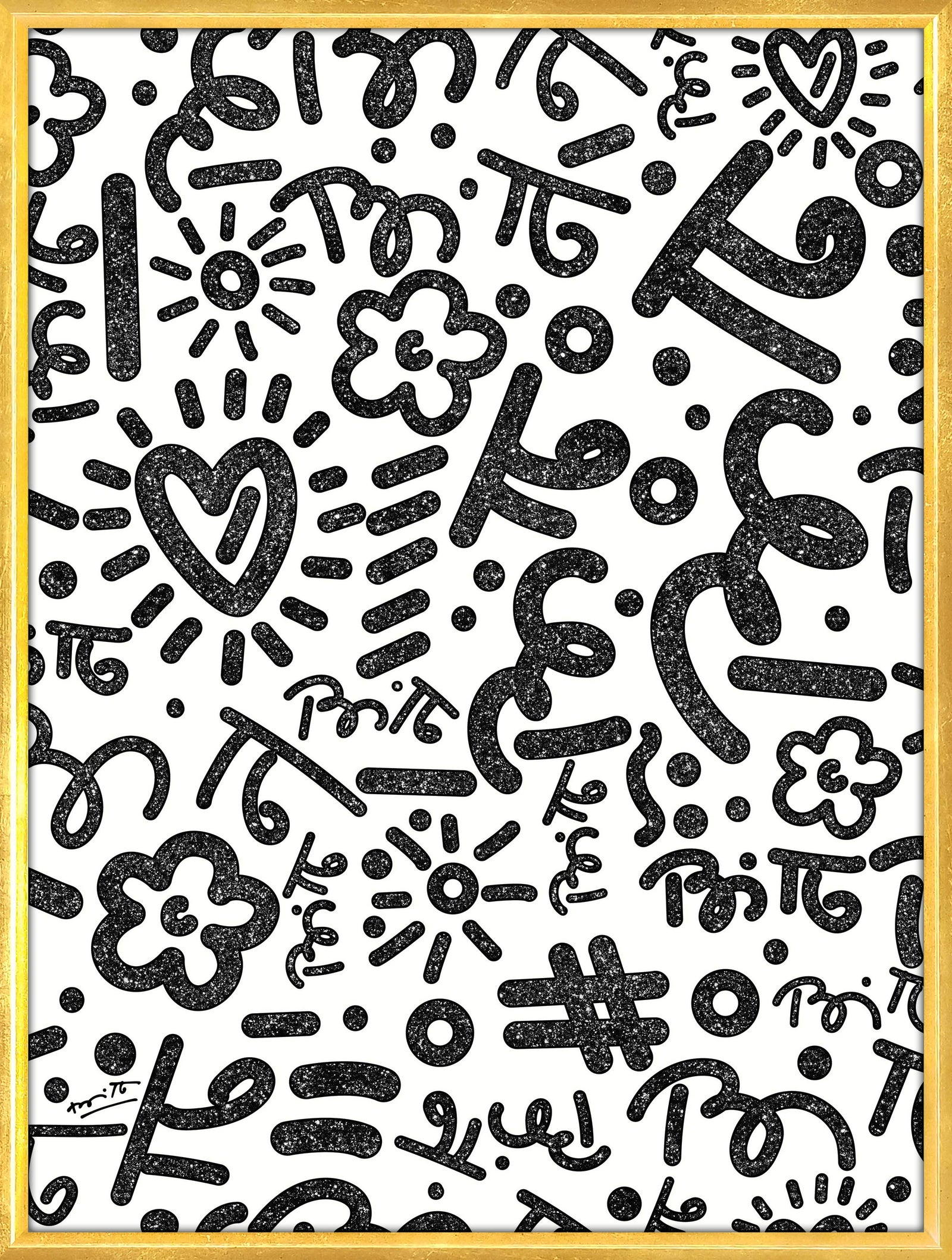 black graffiti limited edition print colorful decorative collectible gift idea