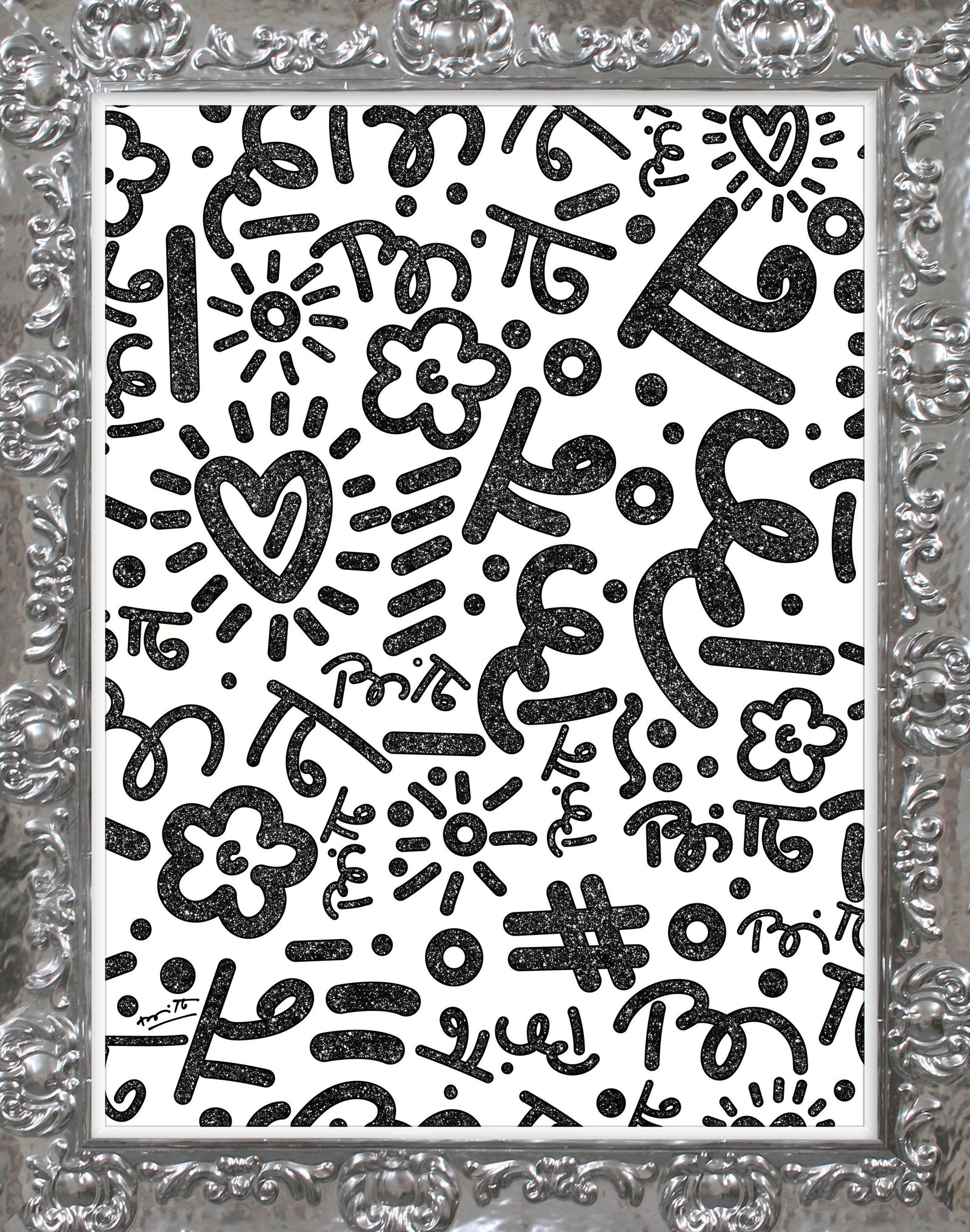 black graffiti limited edition print artistic colorful design collectible