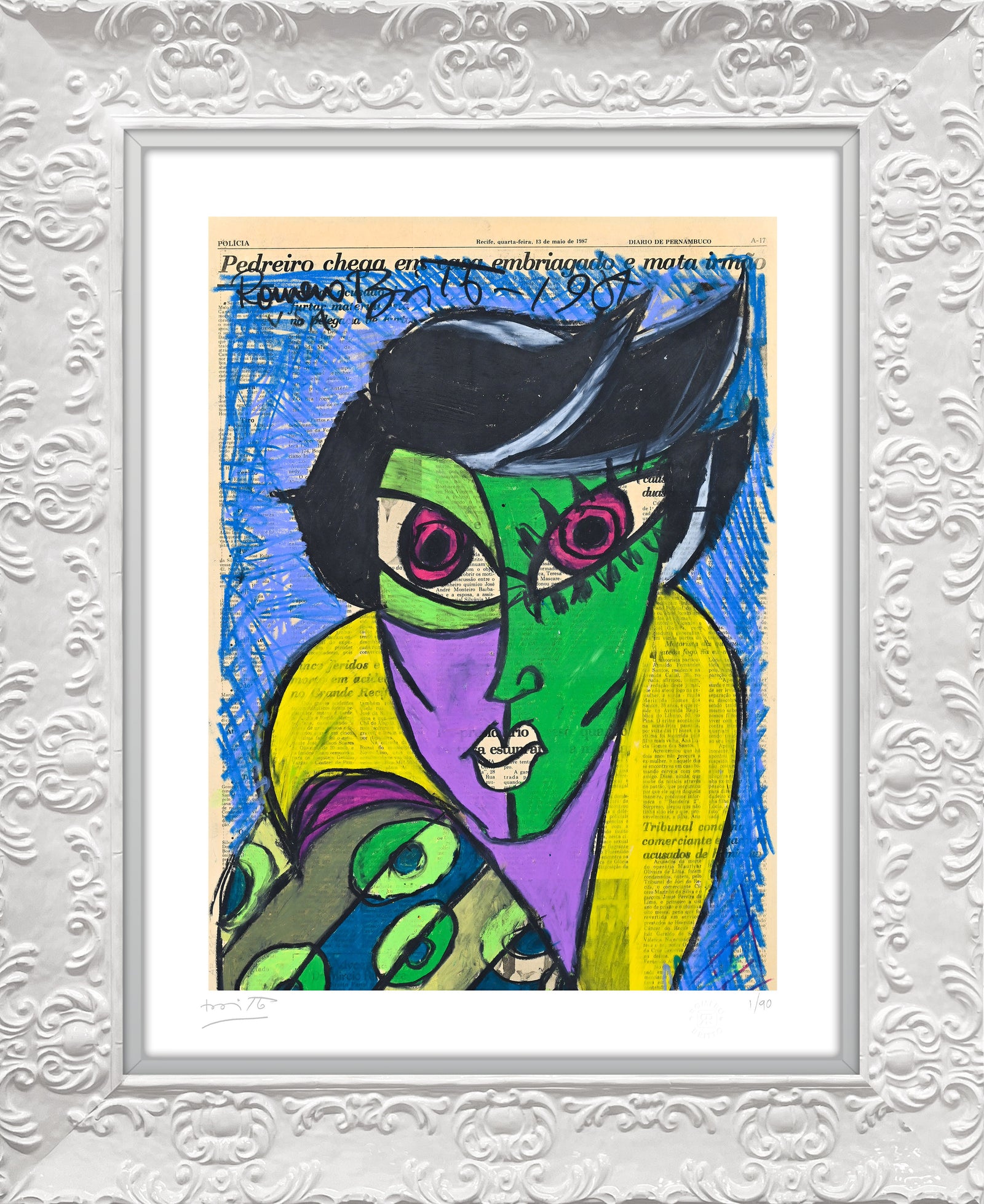 mrs green limited edition print colorful decorative collectible gift idea