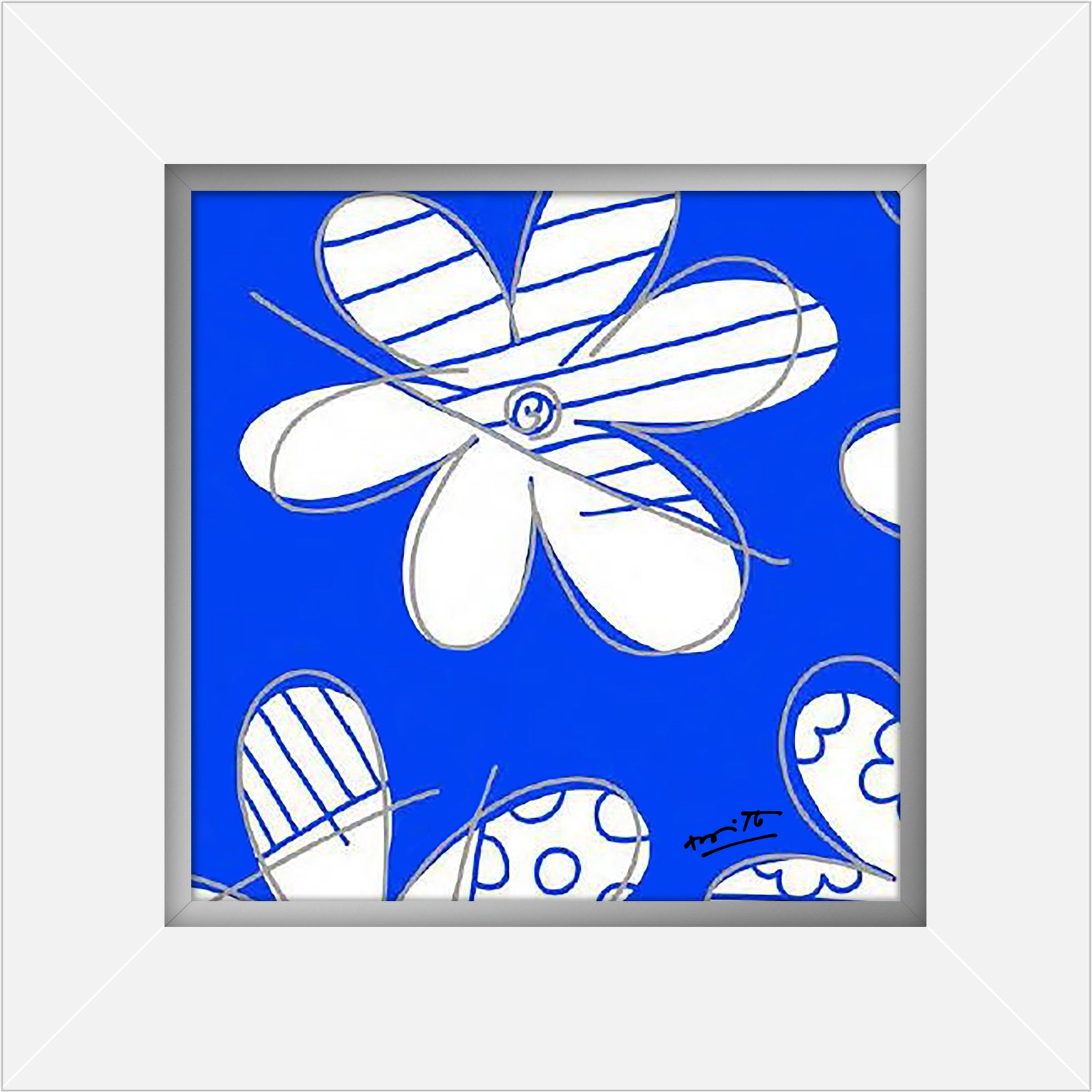 Romero Britto winter limited edition print colorful pop art design