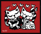 CATS ROMANCE - Limited Edition Print