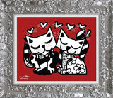 CATS ROMANCE - Limited Edition Print