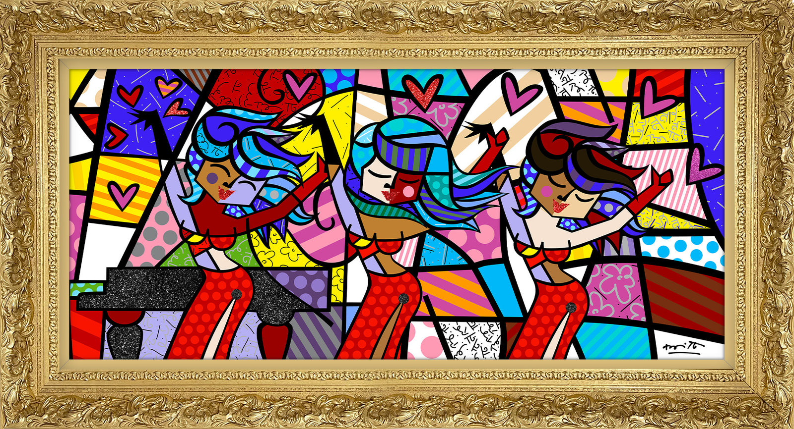 modern pop art on the dance floor limited vibrant home decor