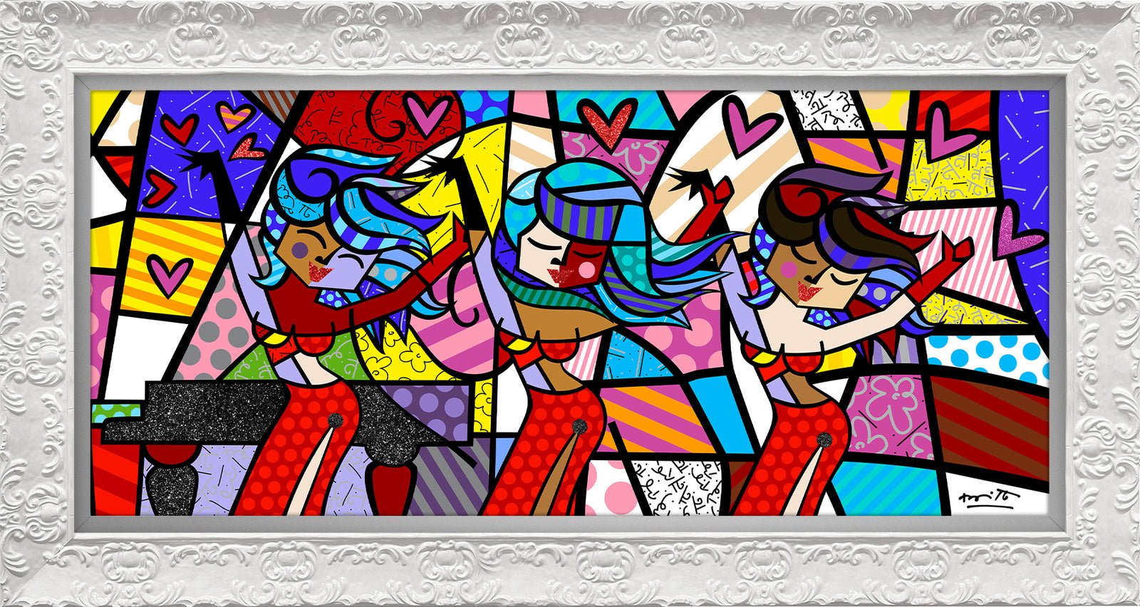 modern pop art on the dance floor limited vibrant home decor