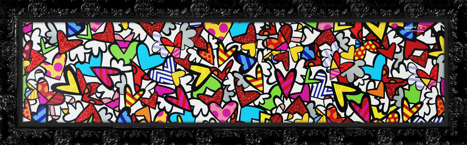 Romero Britto alive limited edition print contemporary pop art piece