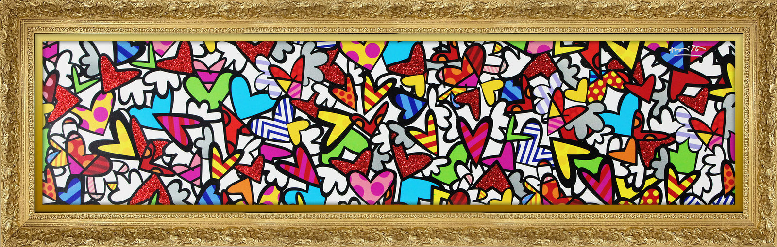 Romero Britto alive limited edition print contemporary pop art piece