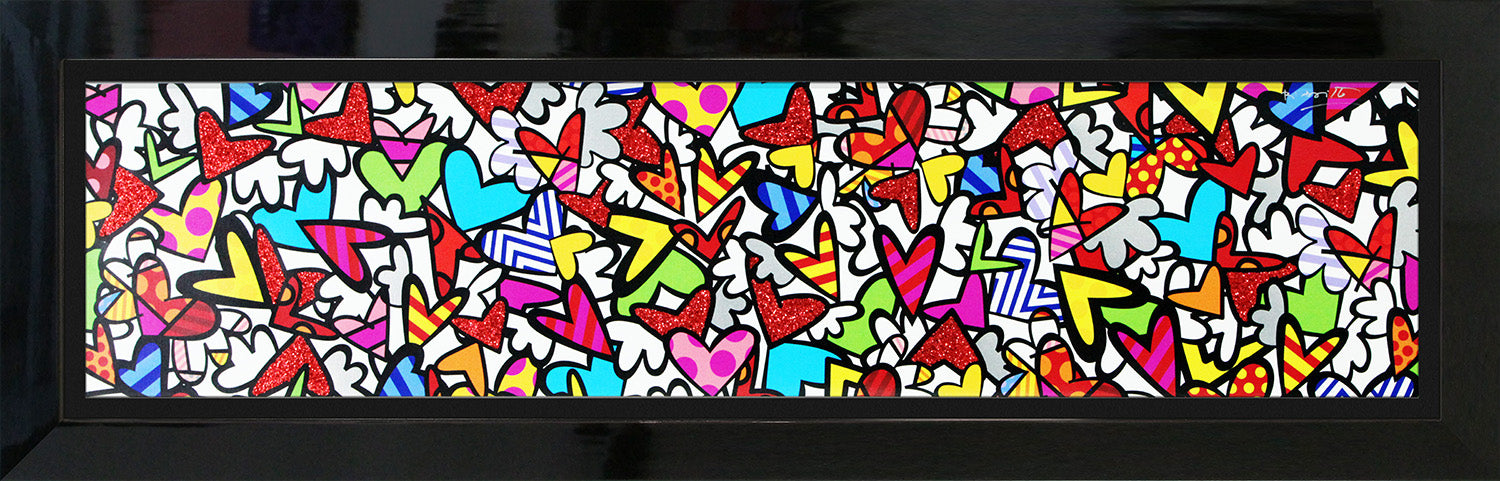 Romero Britto alive limited edition print colorful pop art design
