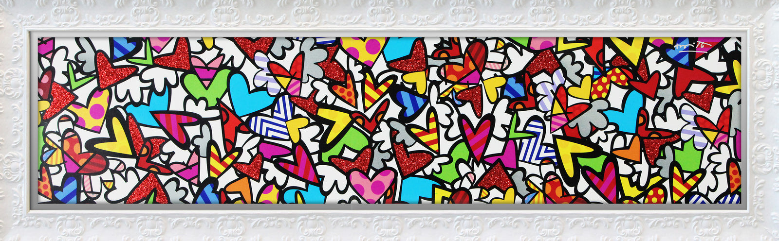 Romero Britto alive limited edition print contemporary pop art piece