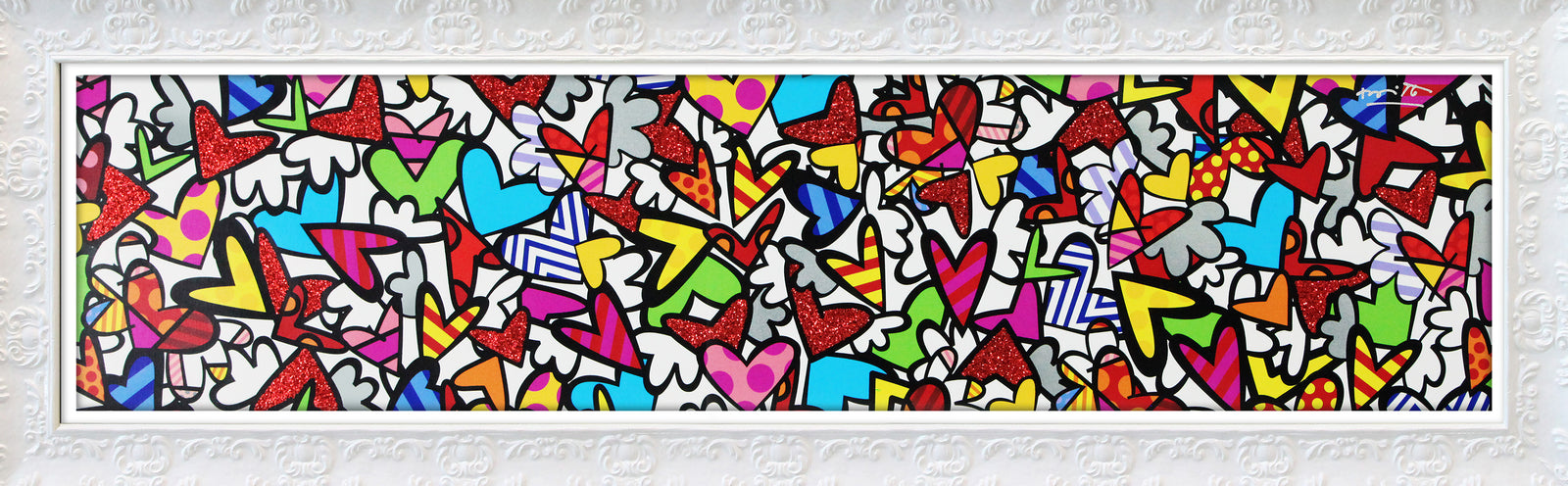 Romero Britto alive limited edition print colorful pop art design