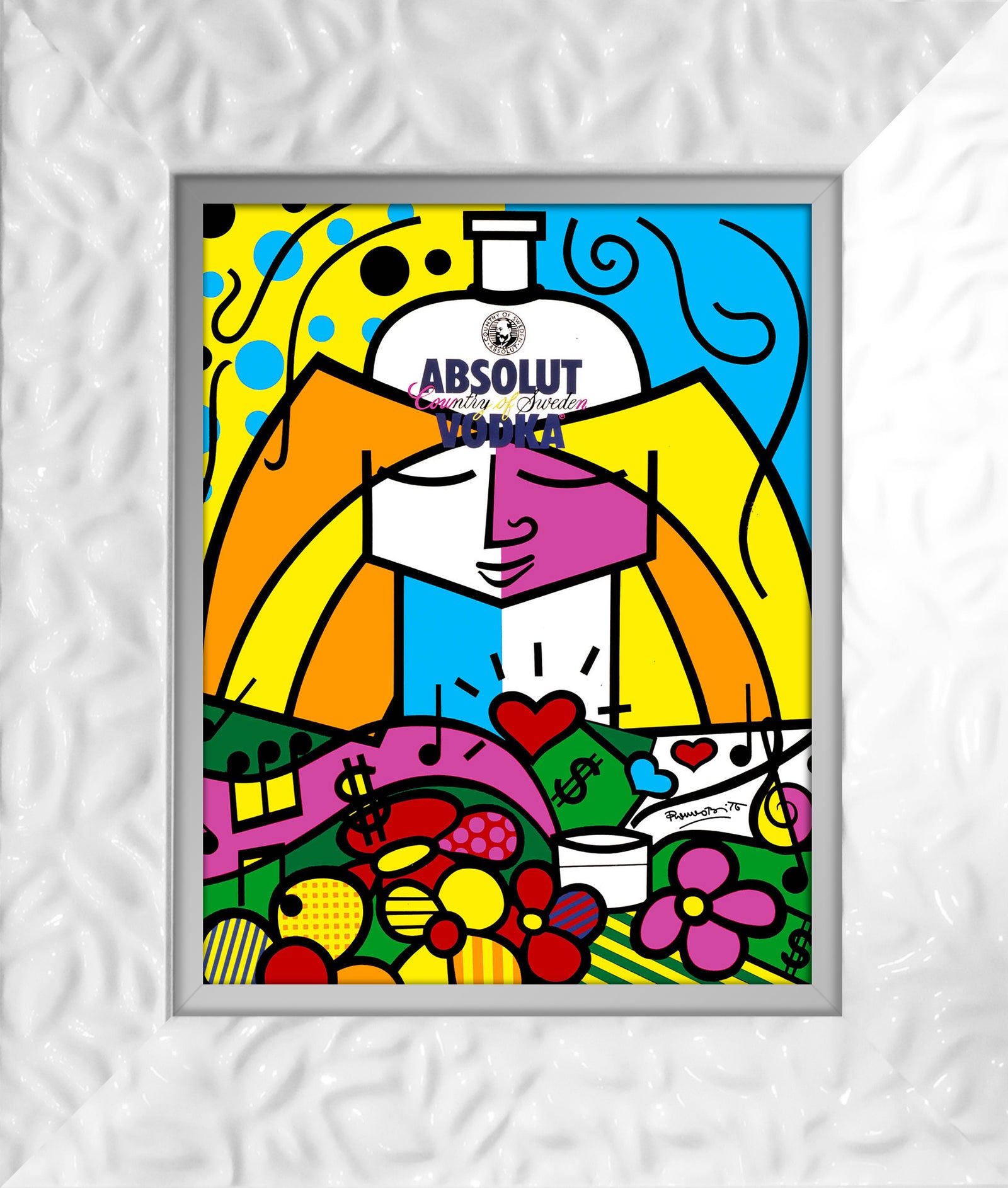 absolut ii open edition print artistic colorful design collectible