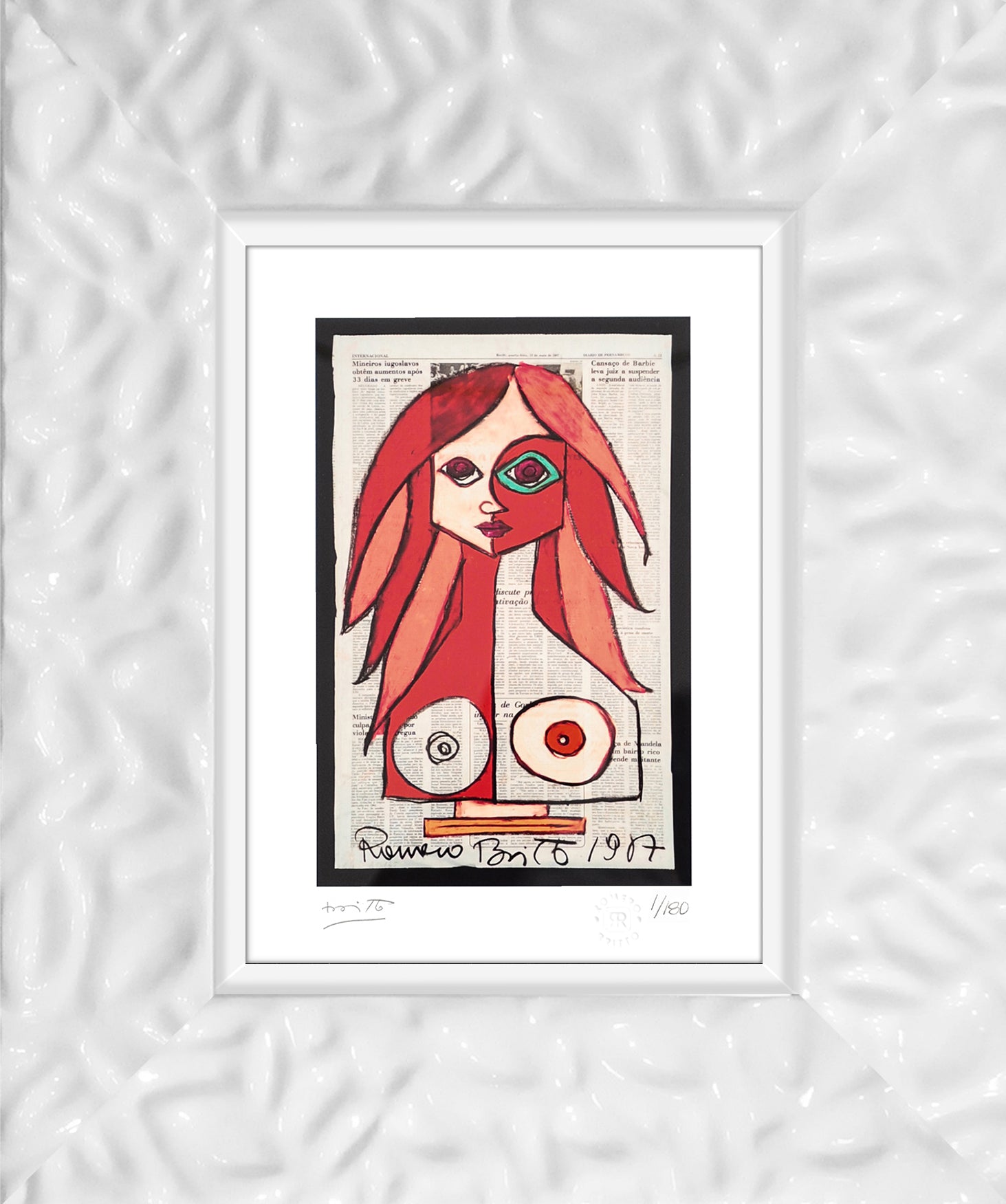red limited edition print colorful decorative collectible gift idea