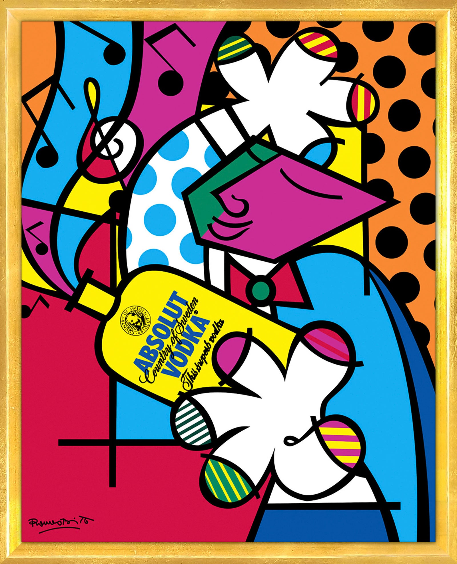 absolut iii open edition print colorful decorative collectible gift idea