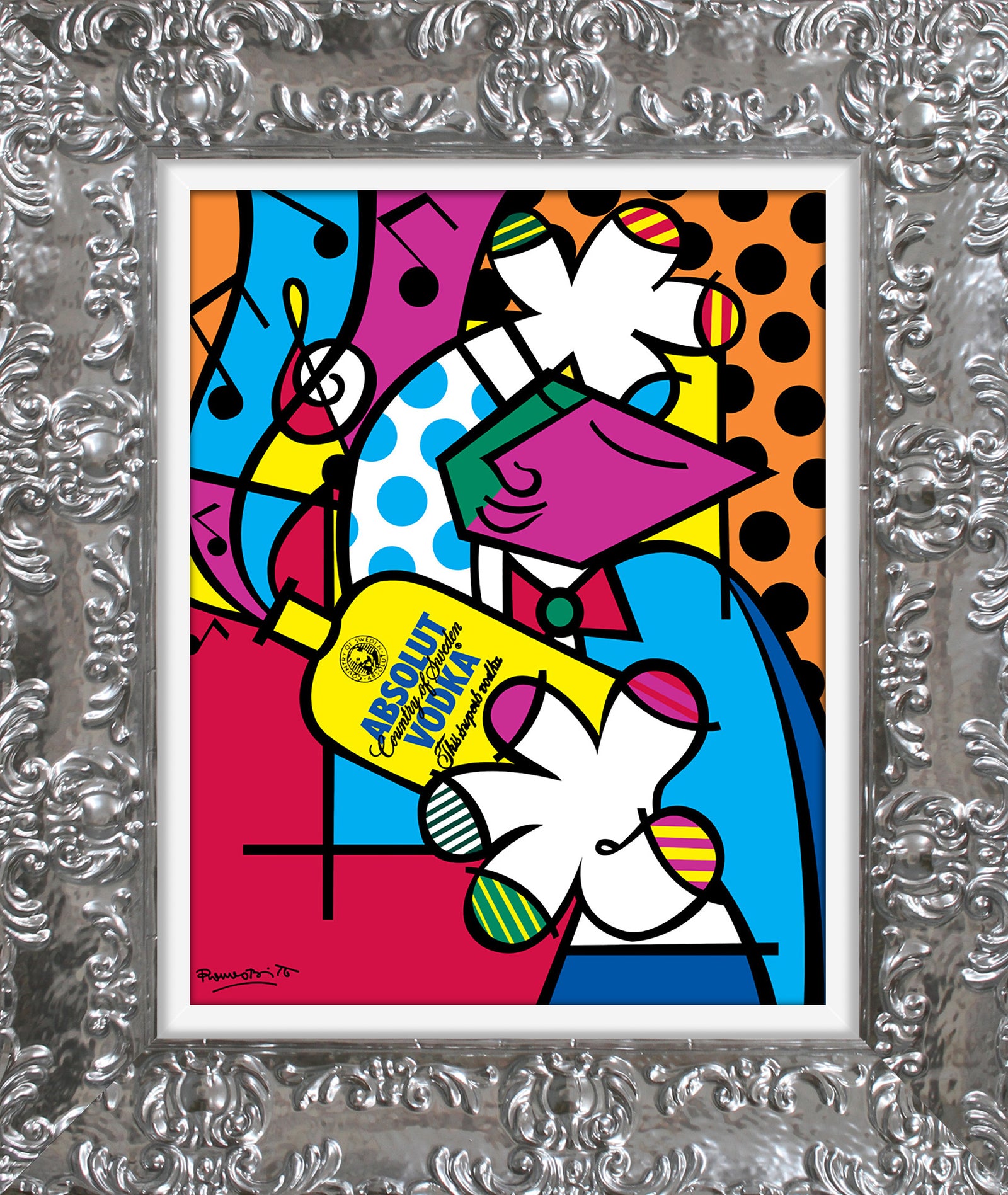 absolut iii open edition print artistic colorful design collectible