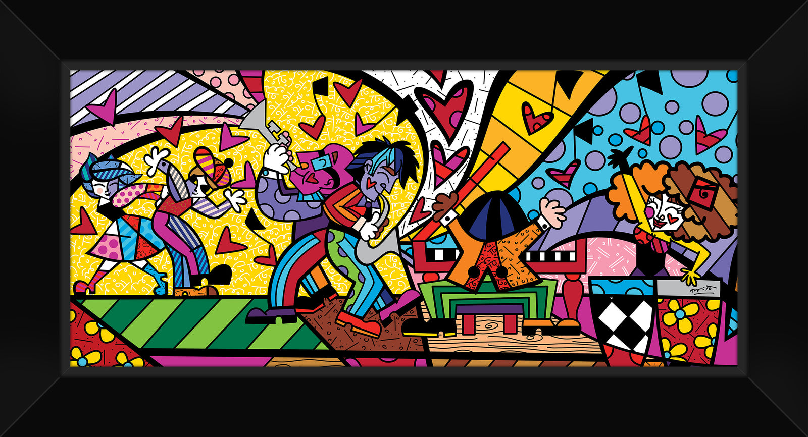 modern pop art music ii limited edition print vibrant home decor