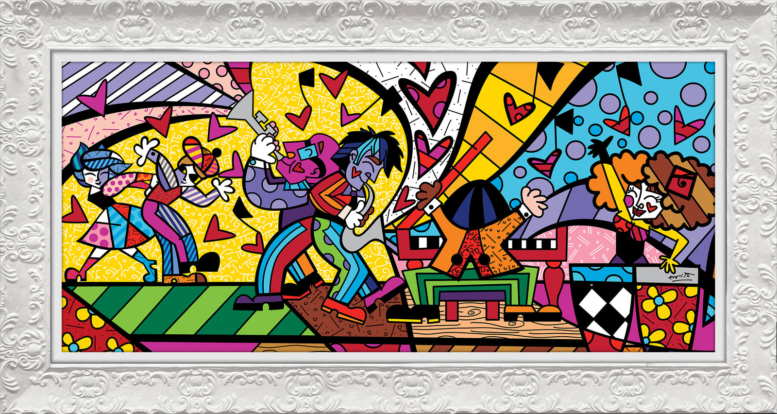modern pop art music ii limited edition print vibrant home decor