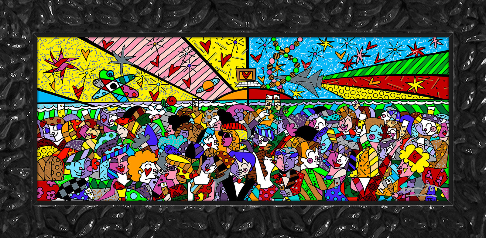 modern pop art tonight on the beach limited vibrant home decor