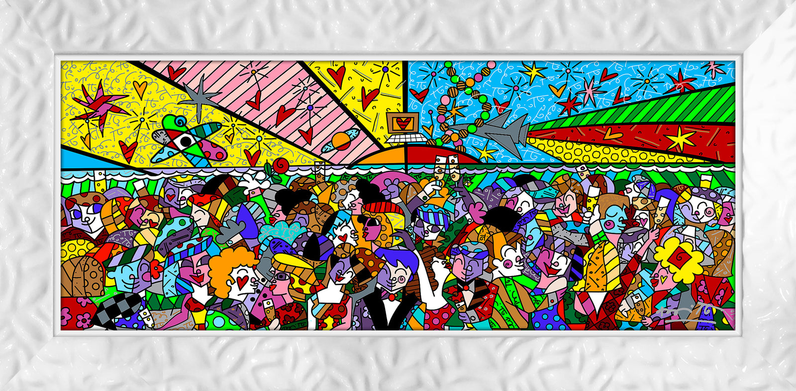 modern pop art tonight on the beach limited vibrant home decor