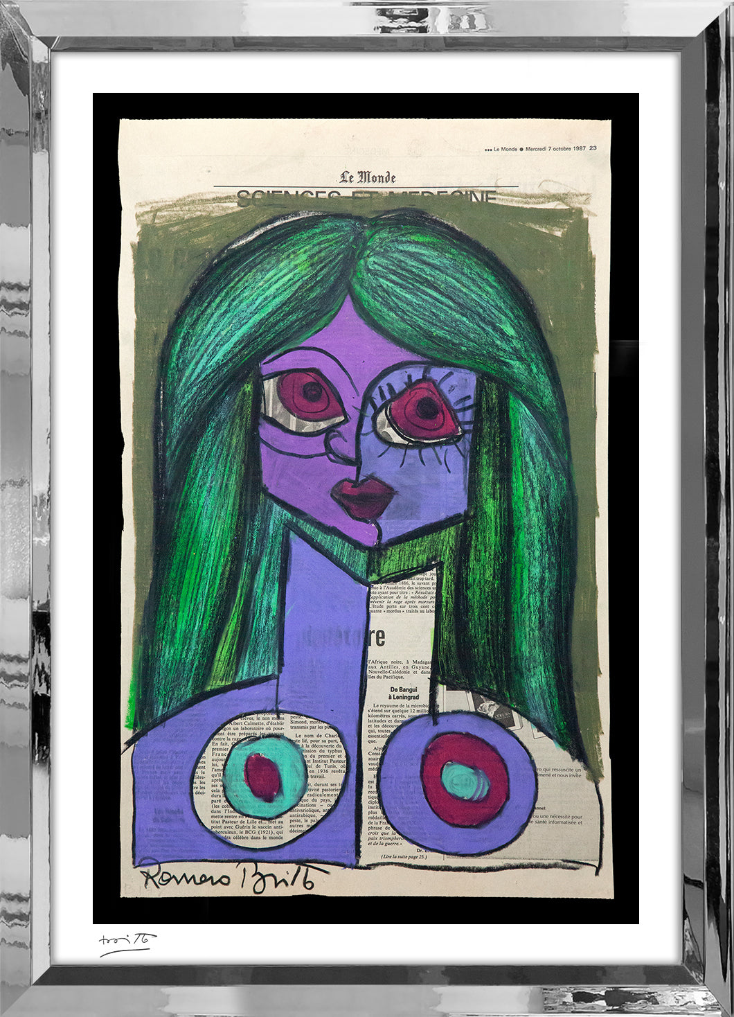 le monde limited edition print artistic colorful design collectible