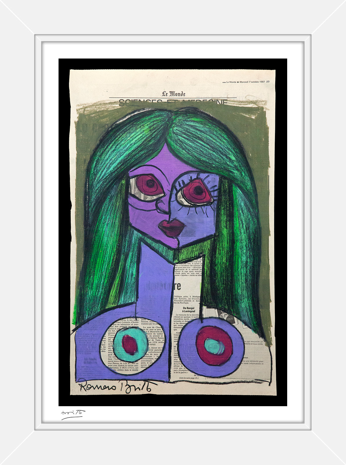 modern pop art le monde limited edition print vibrant home decor