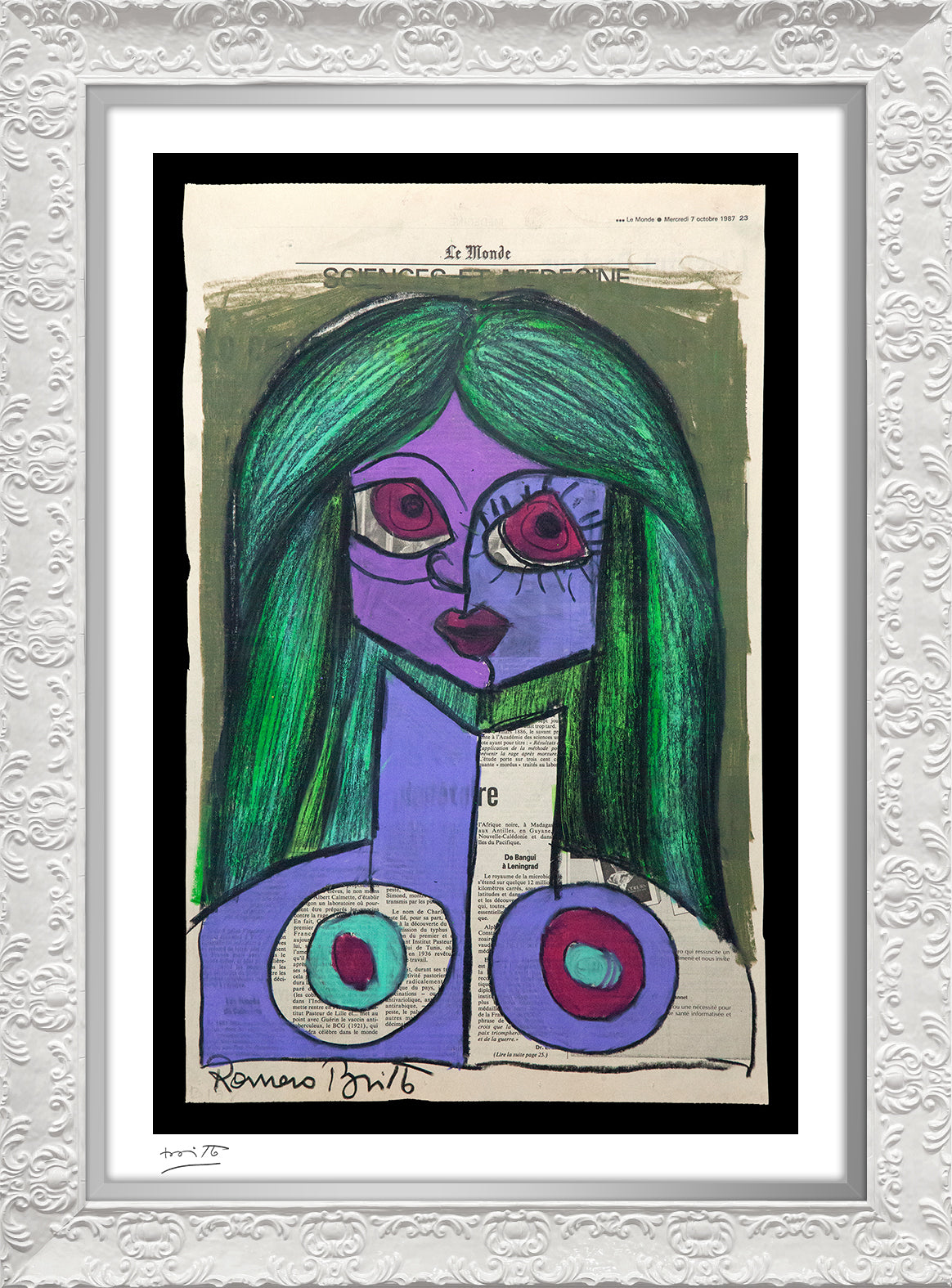 le monde limited edition print artistic colorful design collectible