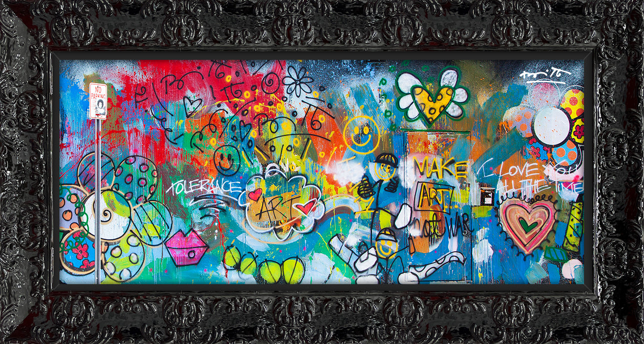 the wall limited edition print artistic colorful design collectible