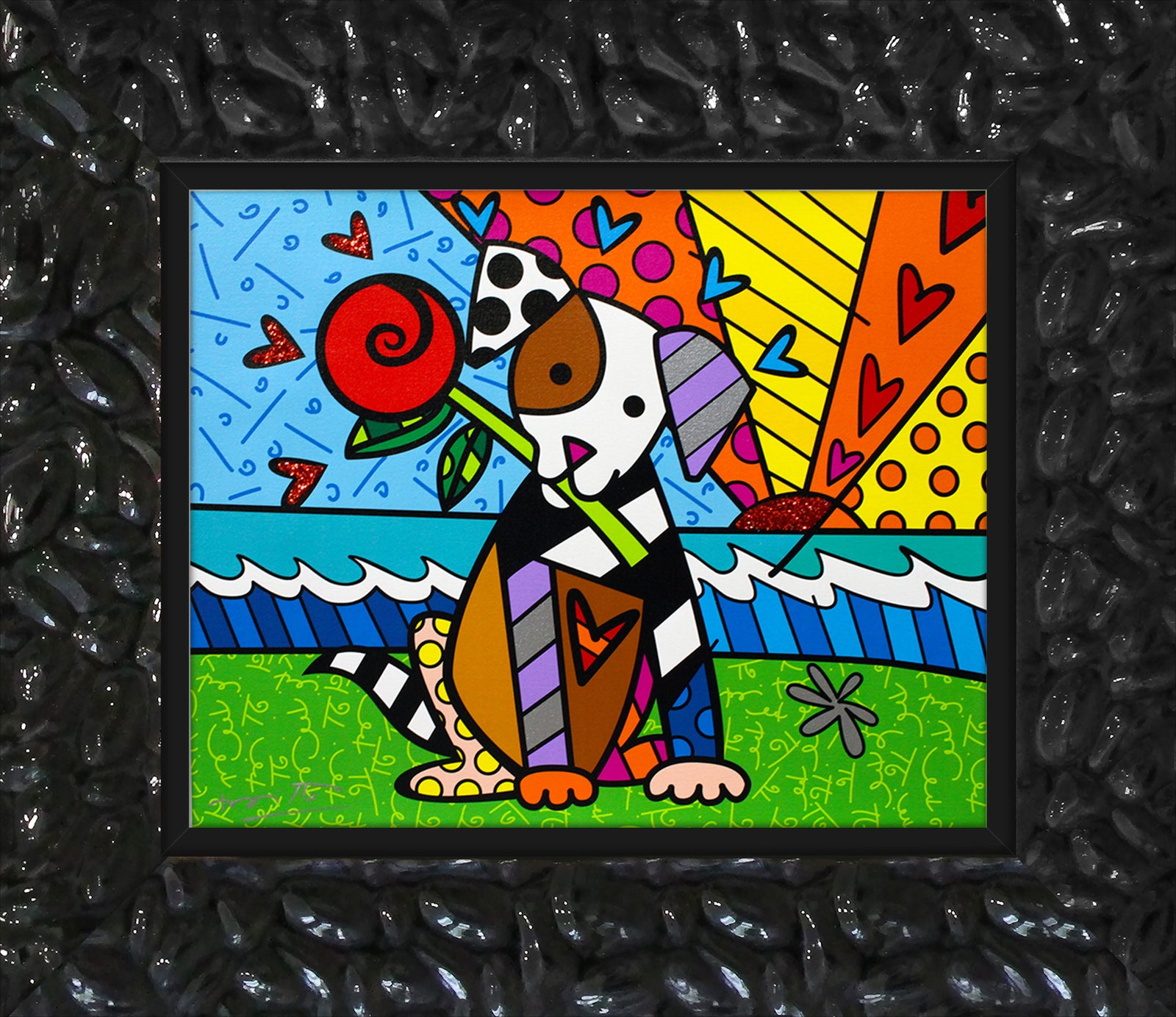 lovely limited edition print artistic colorful design collectible