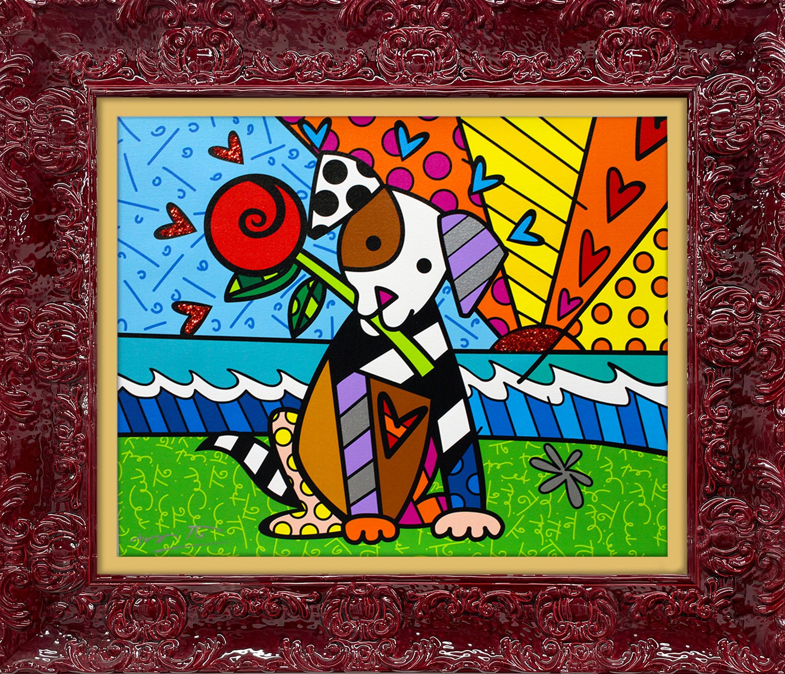 modern pop art lovely limited edition print vibrant home decor