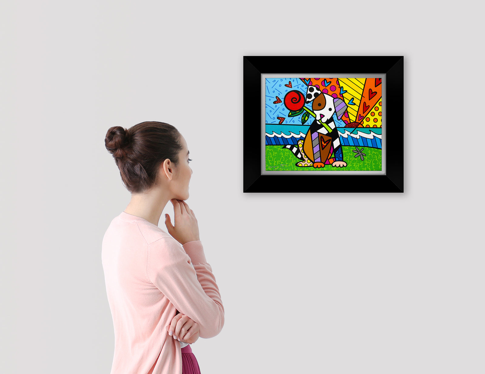 lovely limited edition print artistic colorful design collectible